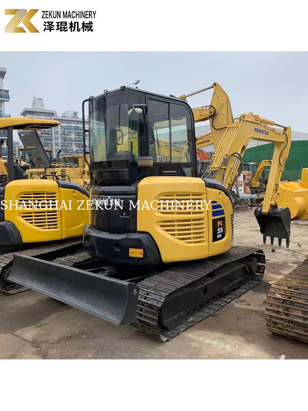 Second Hand Komatsu PC55MR-2 Excavator with 28.5KW Power and 0.2m3 Bucket Capacity