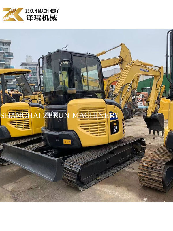 Second Hand Komatsu PC55MR-2 Excavator with 28.5KW Power and 0.2m3 Bucket Capacity