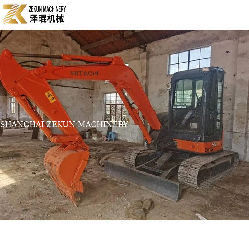 33.1Kw Power Hitachi ZX55 Excavator 5.5 Ton Mini Bagger with 2001-4000 Working Hours