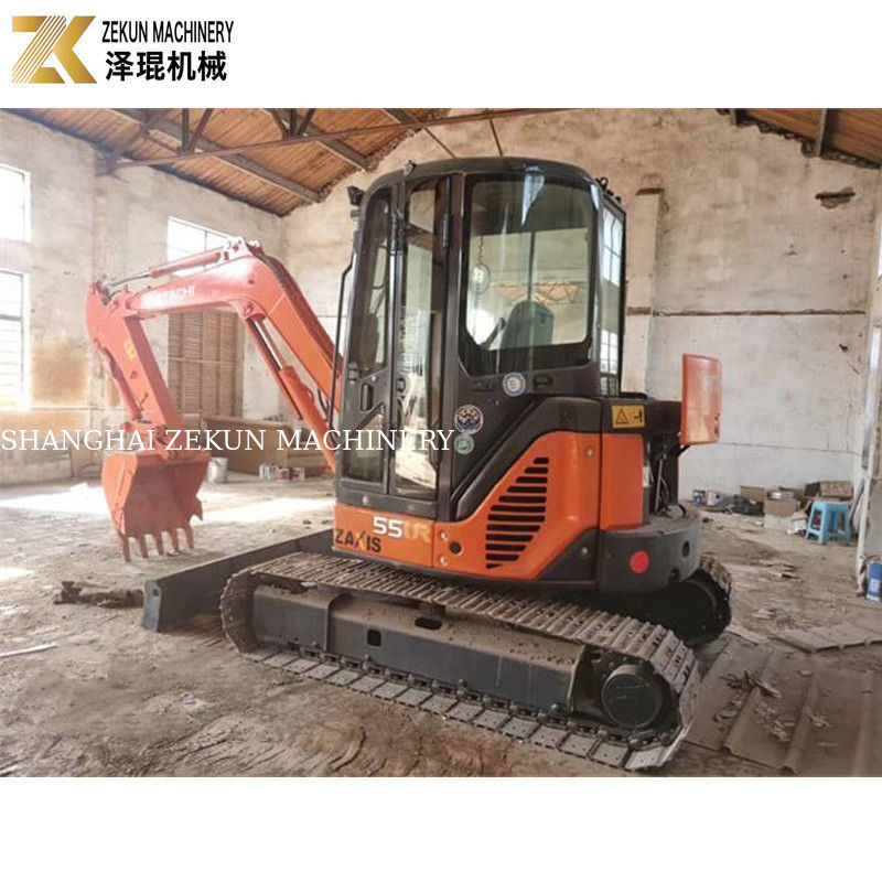 33.1Kw Power Hitachi ZX55 Excavator 5.5 Ton Mini Bagger with 2001-4000 Working Hours