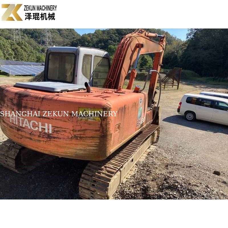 Original Color 12Ton Used Hitachi EX 120 Excavator EX120-5 with 60.5Kw ISUZU Engine