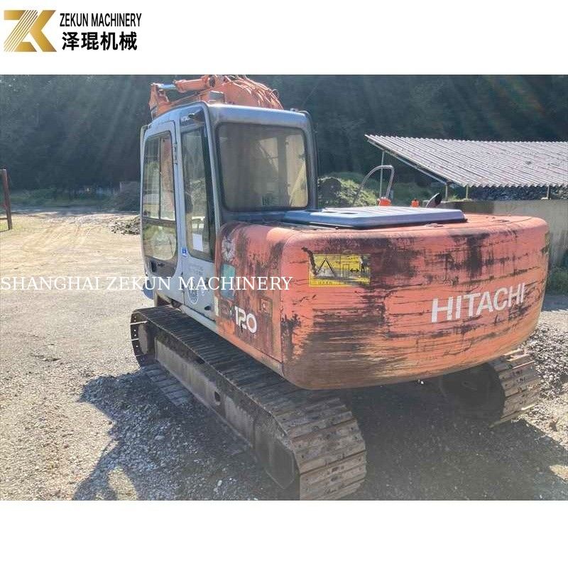 Original Color 12Ton Used Hitachi EX 120 Excavator EX120-5 with 60.5Kw ISUZU Engine