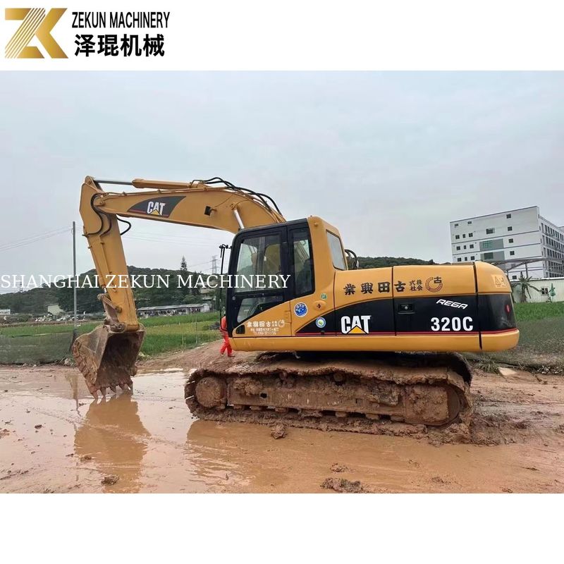 110KW Heavy Equipment Used CAT320 Excavator Caterpillar 320C Working Hours 4001-6000