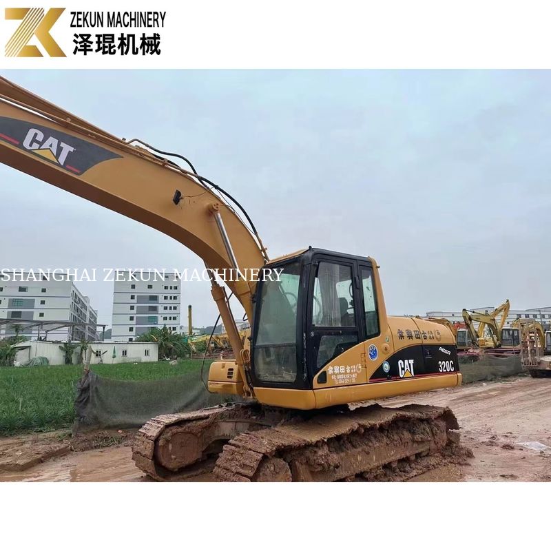 110KW Heavy Equipment Used CAT320 Excavator Caterpillar 320C Working Hours 4001-6000