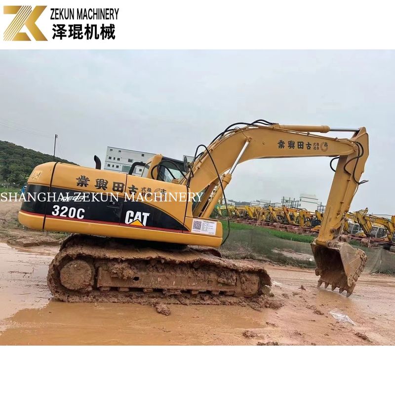110KW Heavy Equipment Used CAT320 Excavator Caterpillar 320C Working Hours 4001-6000