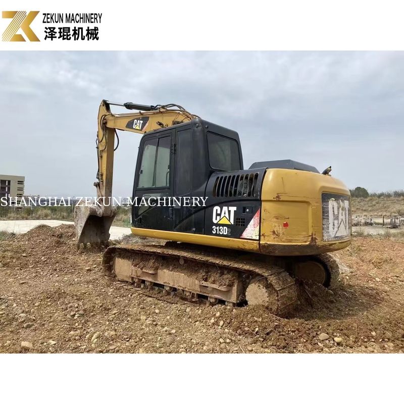 Used Cat 313 Excavator 13 Ton Road Building Equipment with 0.65m3 Bucket Capacity