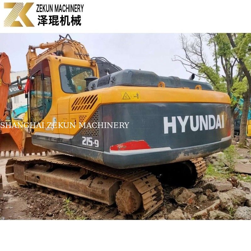 21 Ton Used Hyundai 215 Excavator R215-9 Second Hand Diggers With Original Pump