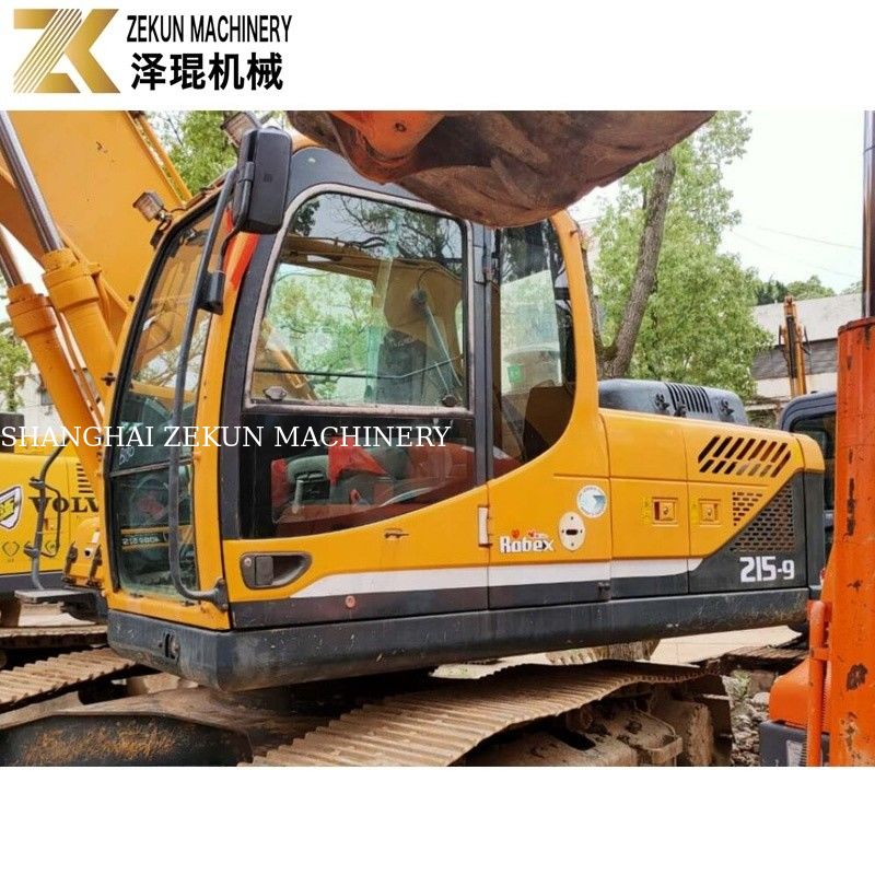 21 Ton Used Hyundai 215 Excavator R215-9 Second Hand Diggers With Original Pump