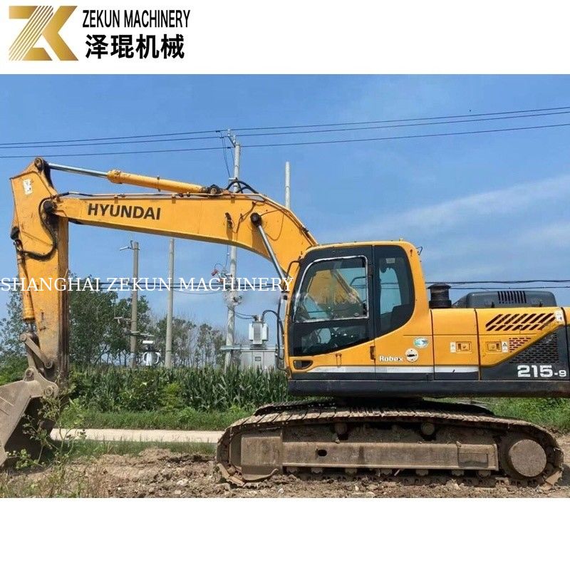 112KW 2018 Hyundai R215 Excavator 215-9 21.5 Ton Second Hand Excavators