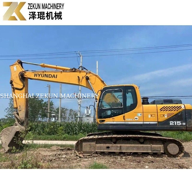 112KW 2018 Hyundai R215 Excavator 215-9 21.5 Ton Second Hand Excavators