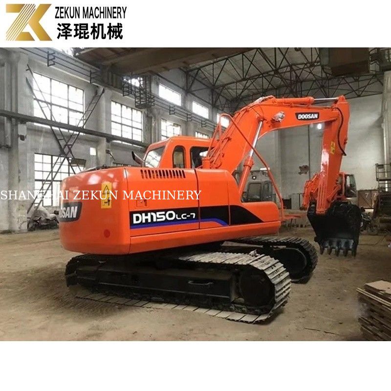 Original Digger 15Ton Used Doosan DH150 Excavator With Jack Hammer DH150-7 2017