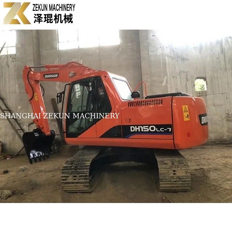 Original Digger 15Ton Used Doosan DH150 Excavator With Jack Hammer DH150-7 2017