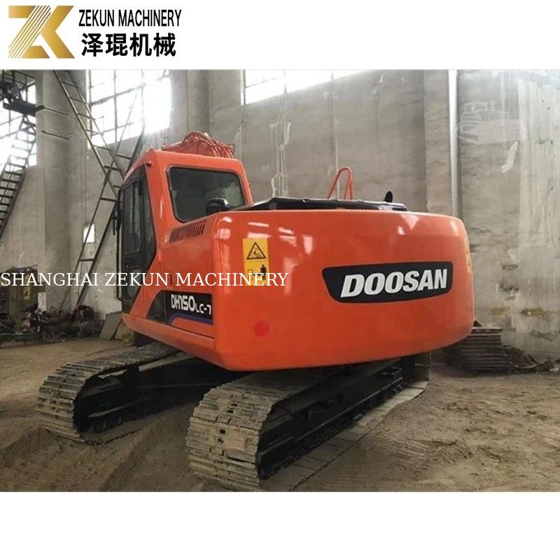 Original Digger 15Ton Used Doosan DH150 Excavator With Jack Hammer DH150-7 2017