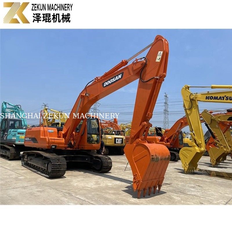 Used Earth Digger 22 Ton Doosan 220 Excavator DH220LC-7 Engine 21400 K