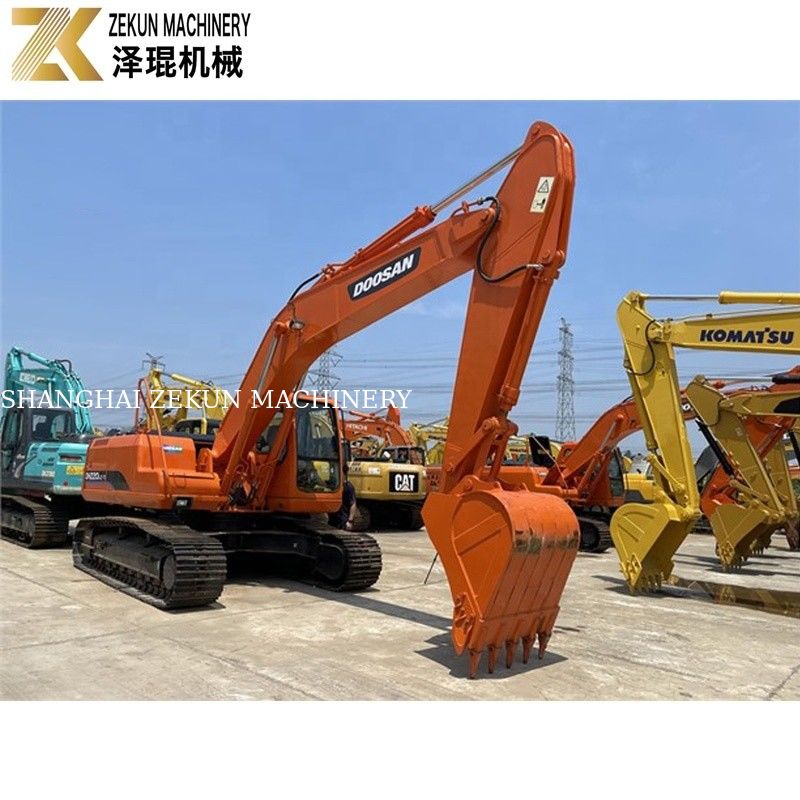 Used Earth Digger 22 Ton Doosan 220 Excavator DH220LC-7 Engine 21400 K