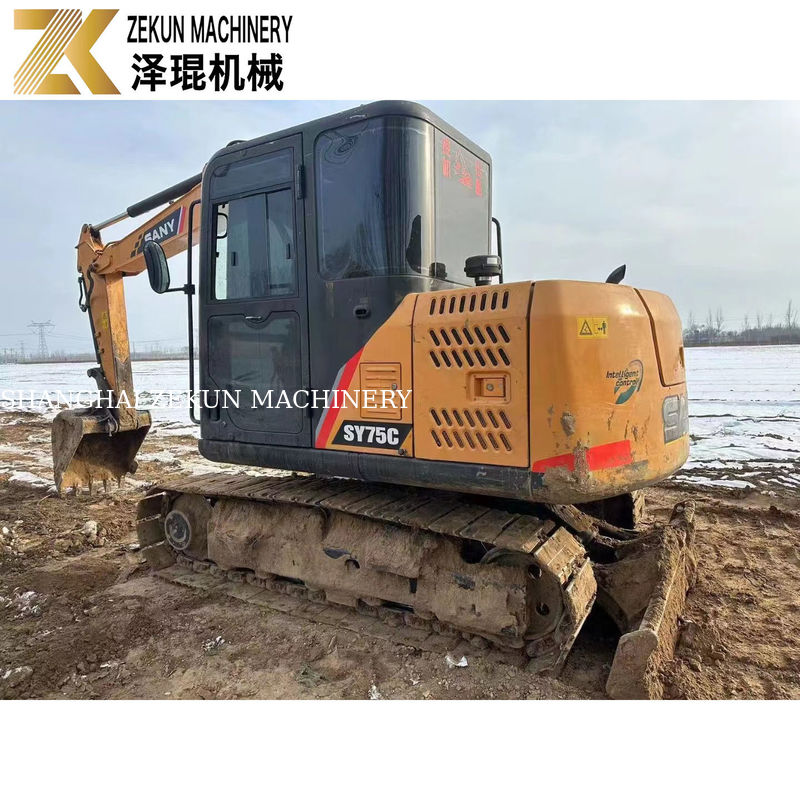 7.5ton SANY 75C Excavator Used With Other Hydraulic Cylinder And In 2015