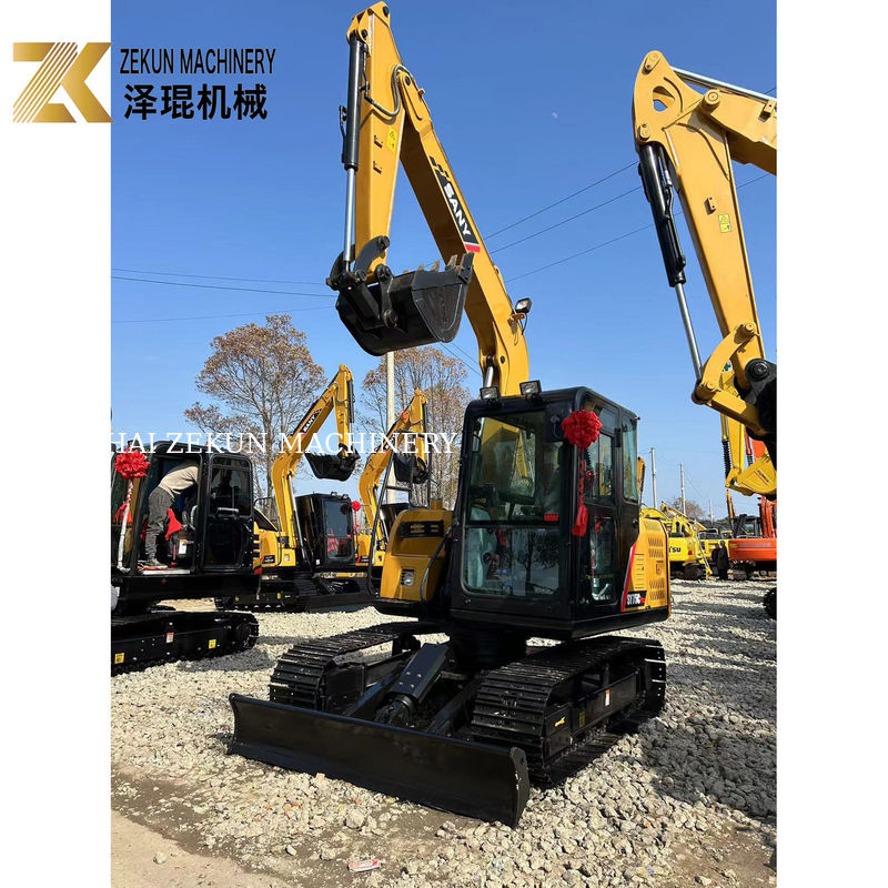 Second Hand Sany SY75C Pro 7.5 Ton Mini Crawler Digger With ISUZU Engine