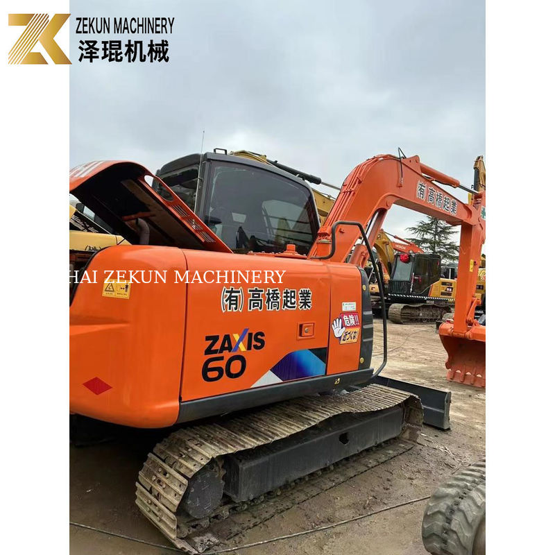 HITACHI ZX 60 6 ton Mini Secondhand Hydraulic Excavator with 0.22 m3 Bucket Capacity