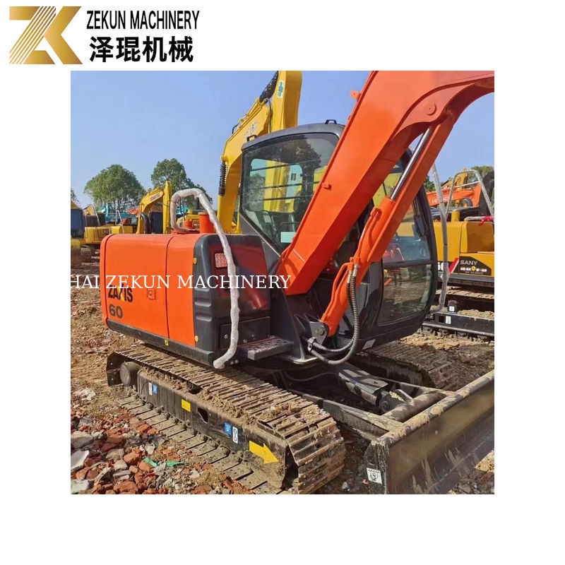 HITACHI ZX 60 6 ton Mini Secondhand Hydraulic Excavator with 0.22 m3 Bucket Capacity