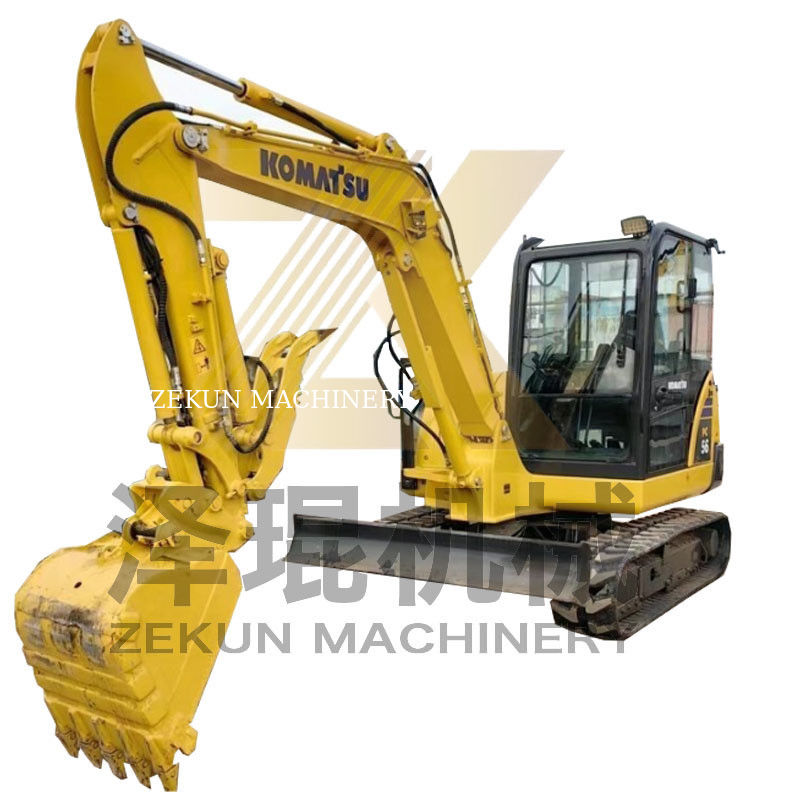 Secondhand Komatsu PC56 Excavator with 0.2m3 Bucket Capacity and 0-2000 Working Hours