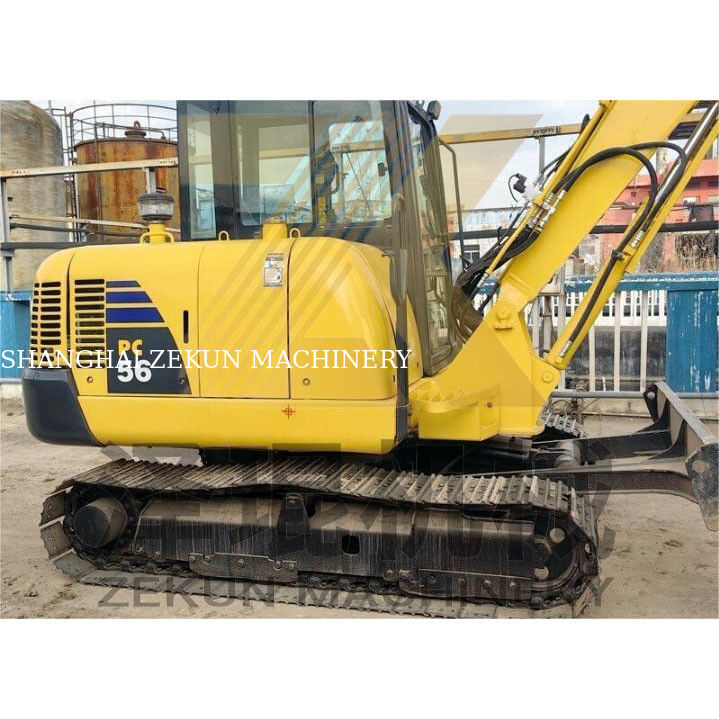 Secondhand Komatsu PC56 Excavator with 0.2m3 Bucket Capacity and 0-2000 Working Hours