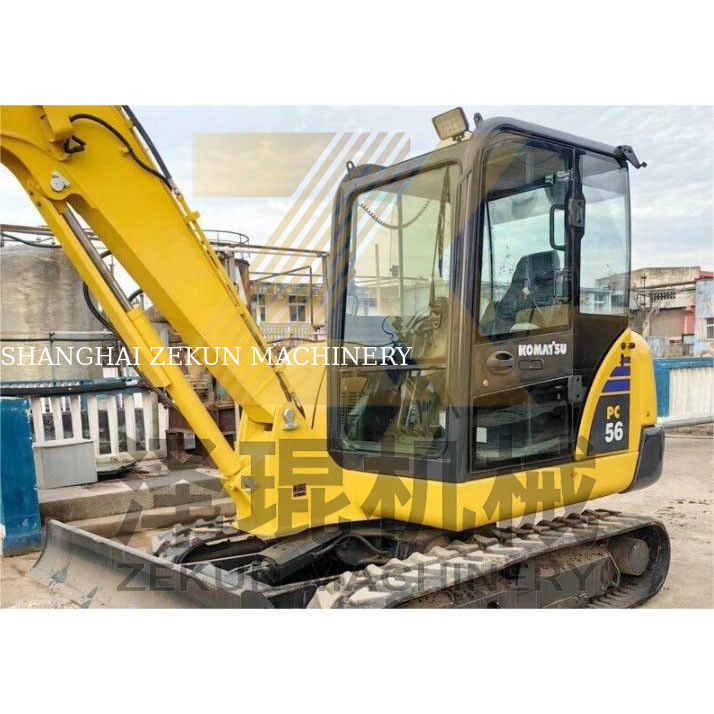 Secondhand Komatsu PC56 Excavator with 0.2m3 Bucket Capacity and 0-2000 Working Hours