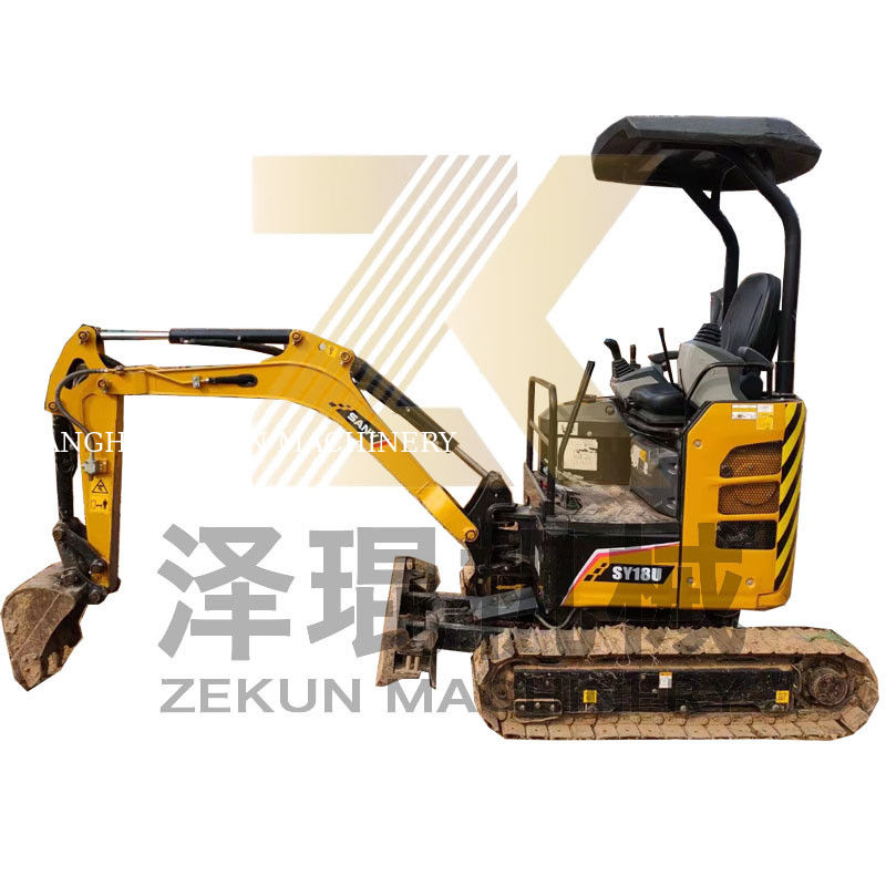 SANY SY18U 1.8 Ton Mini Excavator with 14.6 KW Power and 0.04 m3 Bucket Capacity