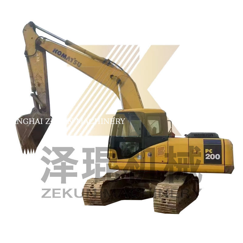 0.8m3 Bucket Capacity Used Komatsu PC200-7 Excavator with Other Hydraulic Cylinder