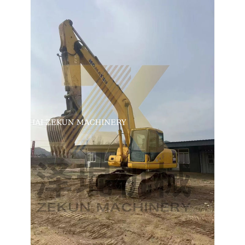 0.8m3 Bucket Capacity Used Komatsu PC200-7 Excavator with Other Hydraulic Cylinder