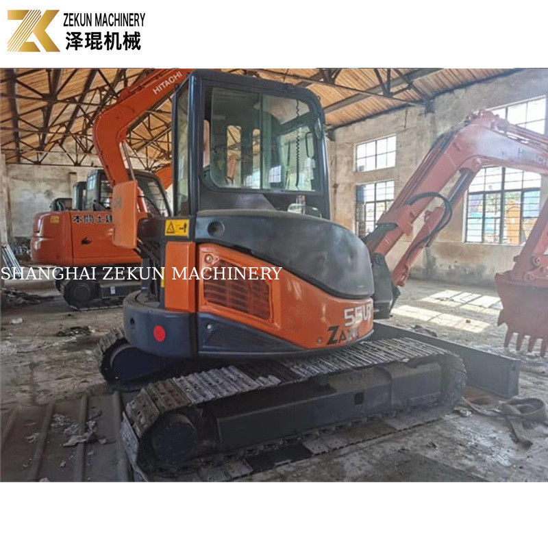 Hitachi ZX55 Used Mini Excavator 5.5 Ton ZX55U ZX55UR with Original Hydraulic Pump