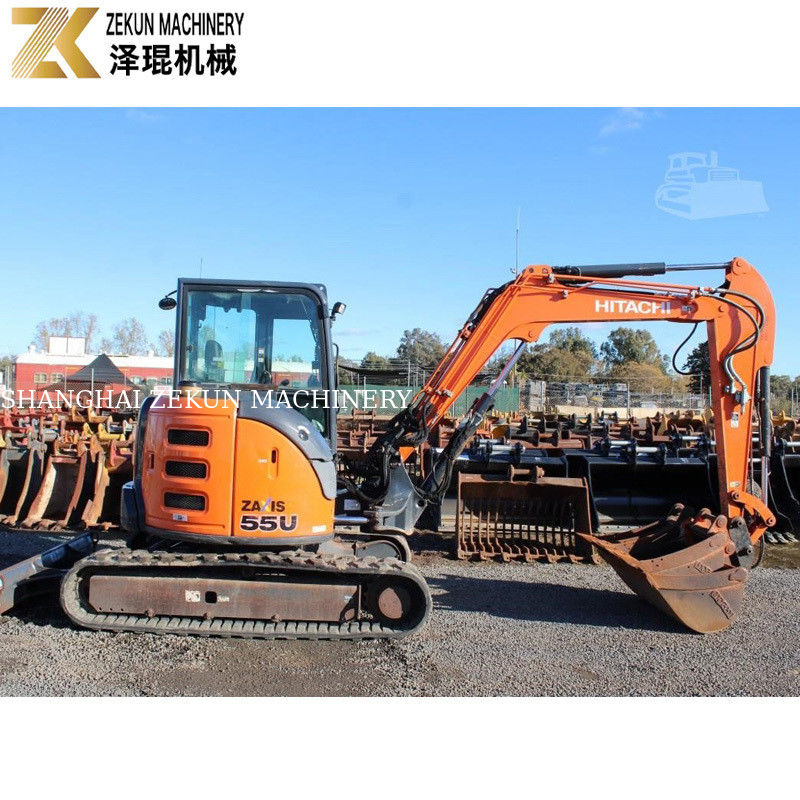 Moving Type Crawler-Type Hitachi ZX55-5A Excavator with 0.19m3 Bucket Capacity