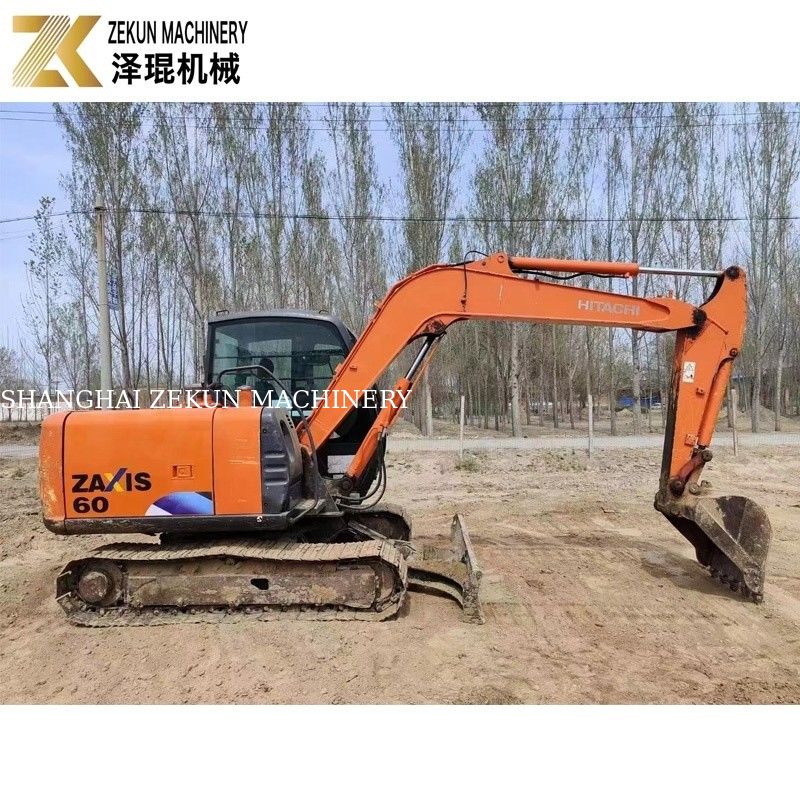 Manual Excavator Hitachi ZX60 Crawler Excavator 0.22m3 Bucket Capacity 2013 Year
