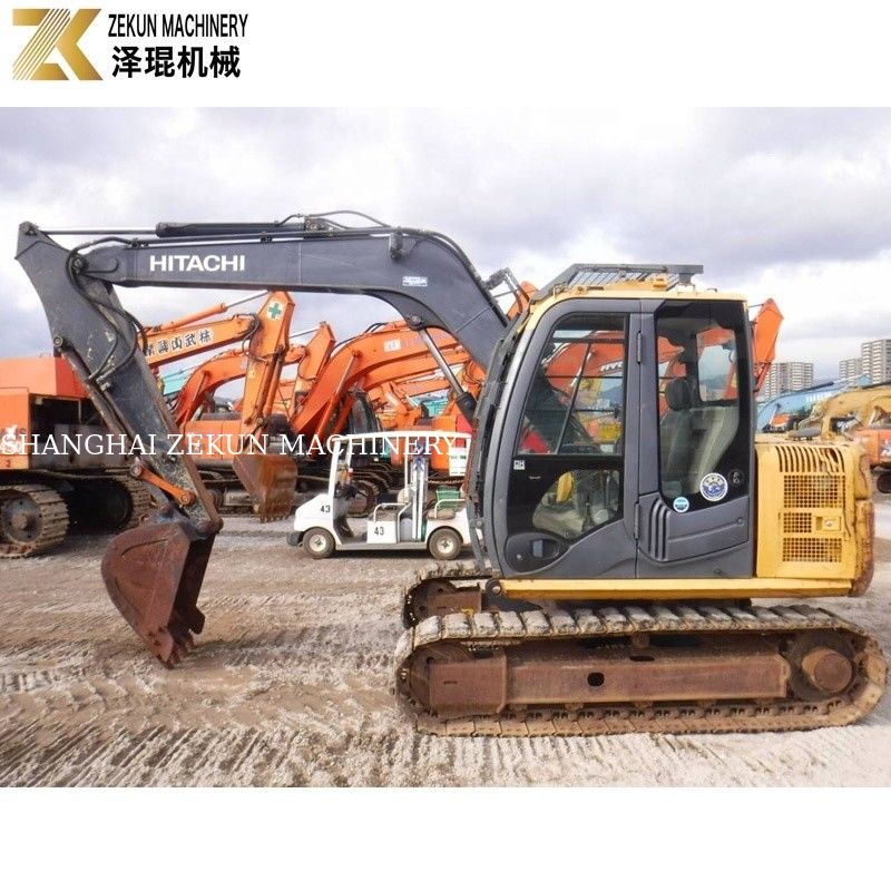 7200 KG Used Japan Mini 8 Ton Hitachi 80 Excavator ZX80 with Original Hydraulic Pump