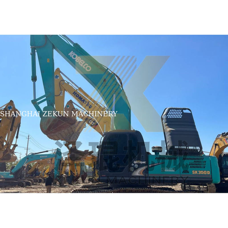 Top- Used Kobelco SK350-8 ZX360-3 Excavator with HINO Engine 35000 KG Machine Weight