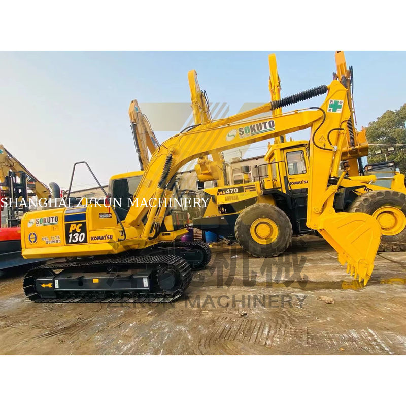 Secondhand 13 Ton Excavator Komatsu PC130-7 Digger in Shanghai Hydraulic Valve Other