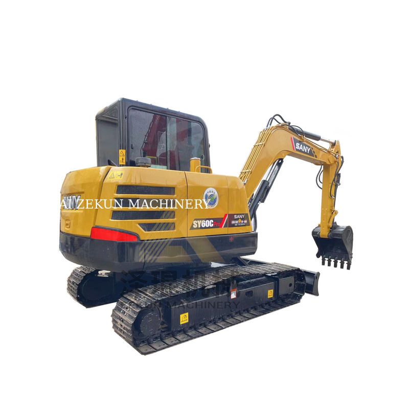 Sany SY60C Pro Crawler Hydraulic Excavator with Sany Engine and 0-2000 Working Hours
