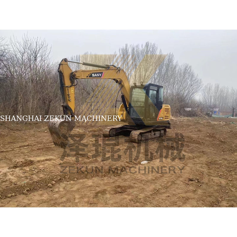 Used Sany SY75C Crawler Excavator in Shanghai with 55 KW Power and 7000 KG Weight