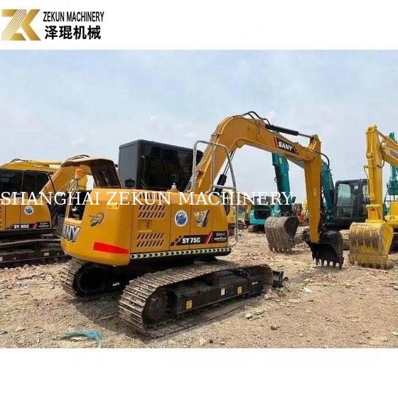 Used Sany SY75 Excavator with 0.28m3 Bucket Capacity and 2001-4000 Working Hours
