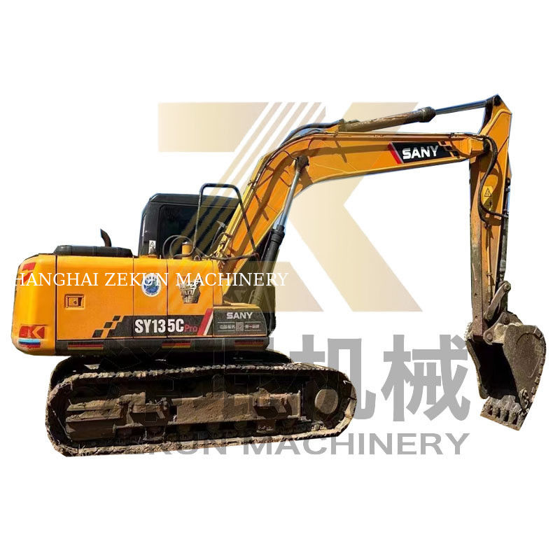 Sany SY135 Pro Crawler Excavator 0.6 m3 Bucket Capacity 2001-4000 Working Hours Used