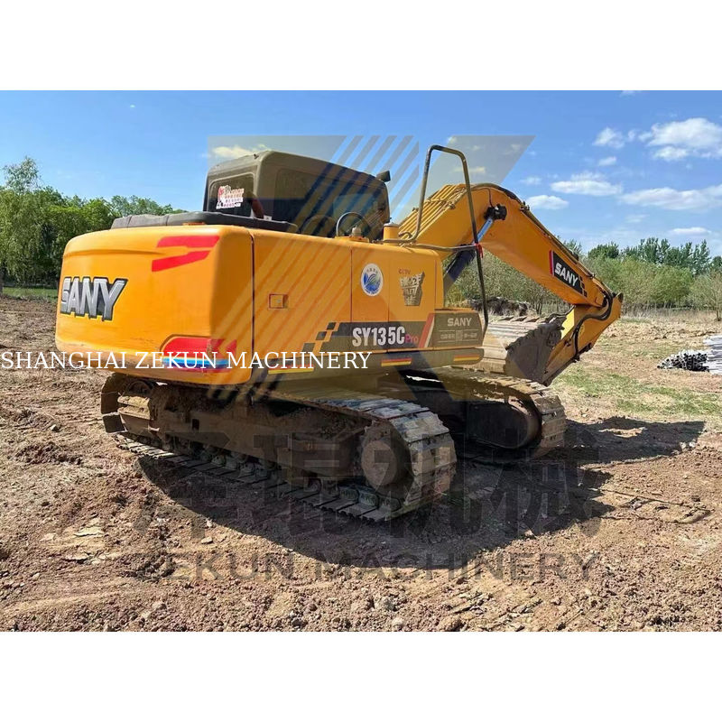 Sany SY135 Pro Crawler Excavator 0.6 m3 Bucket Capacity 2001-4000 Working Hours Used
