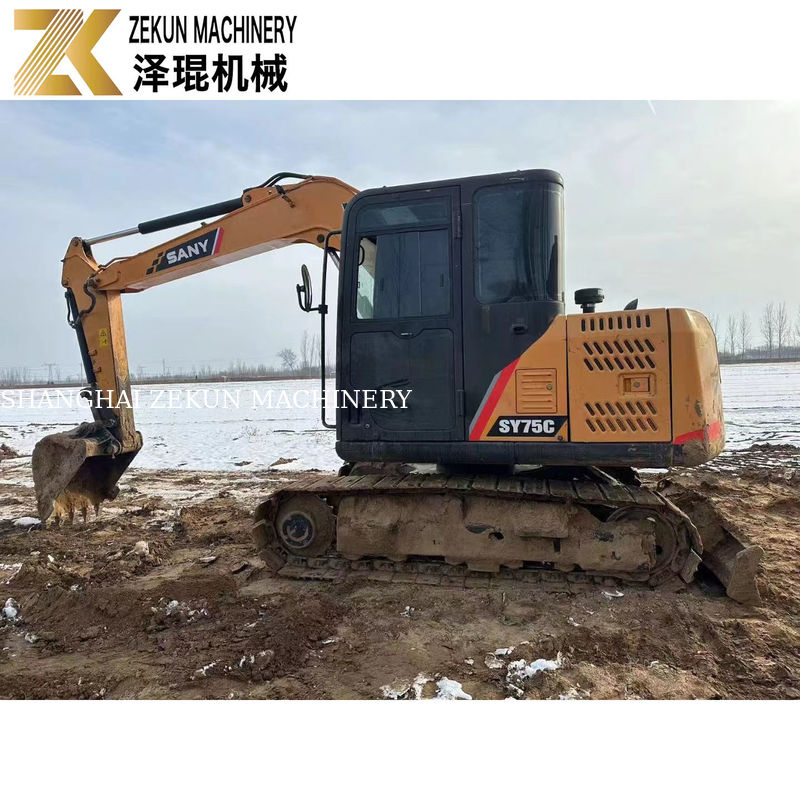 Used SANY 75C Excavator with 40.9kw Power and Low Hours For Sale