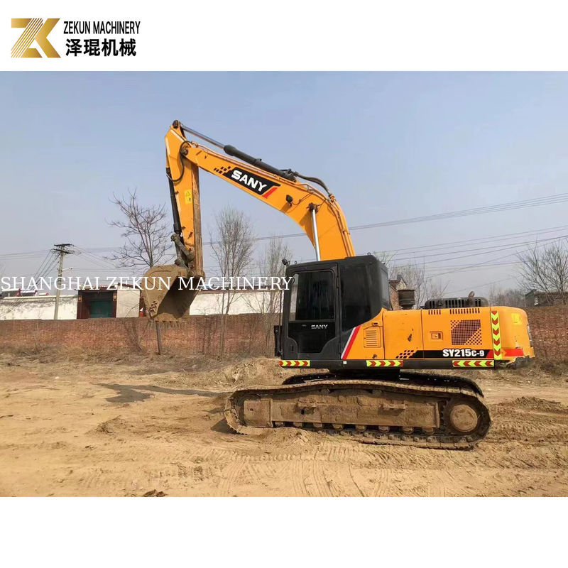 Good 21 Ton Used SY215C-9 Excavator Long Reach with 1.2M³ Bucket