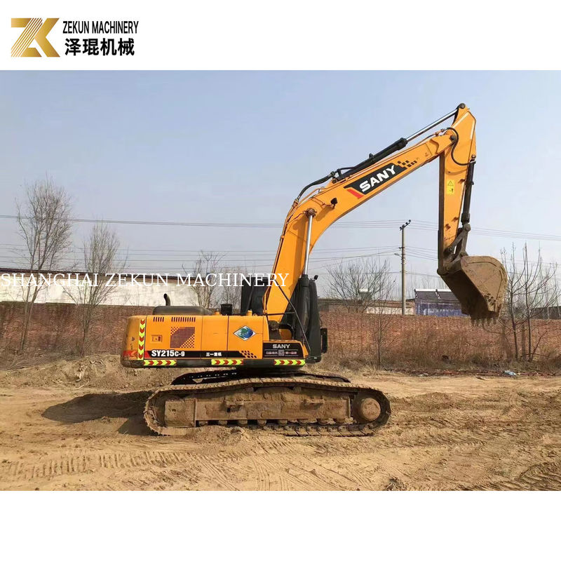 Good 21 Ton Used SY215C-9 Excavator Long Reach with 1.2M³ Bucket