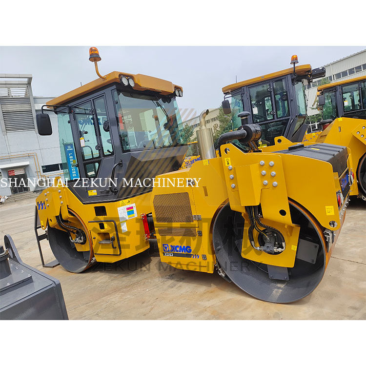 8ton XCMG XD83 Double Drum Roller EU Stage II Road Construction Equipment