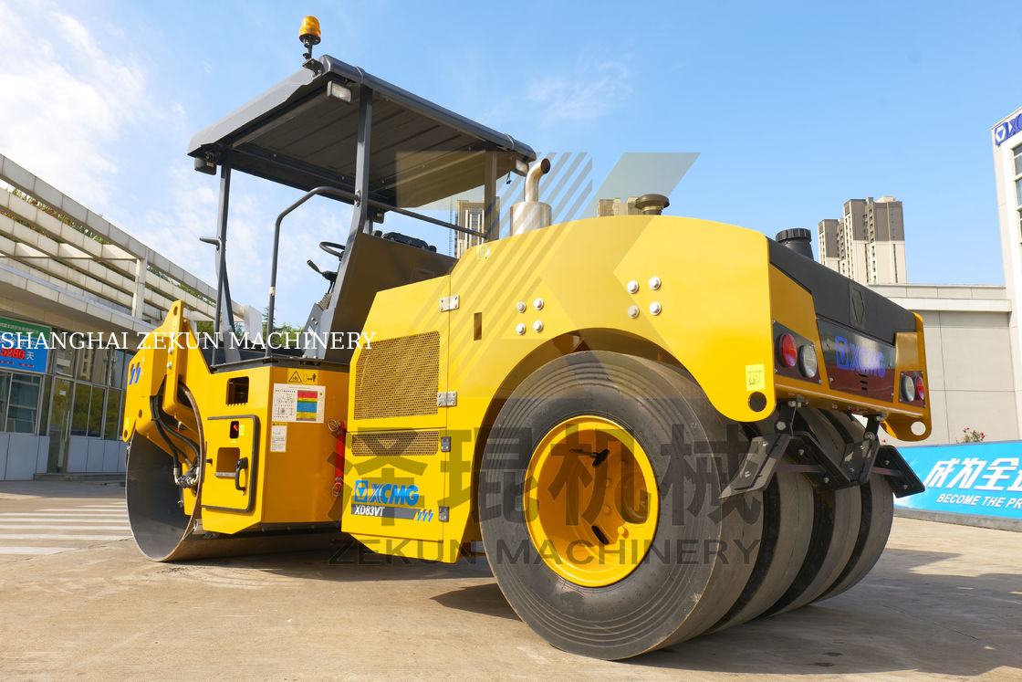 8Ton XCMG XD83VT Double Drum Roller EU Stage II Equipment For Sale