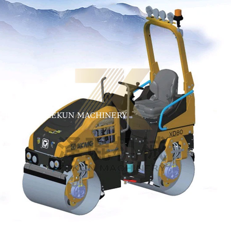 1.6ton XCMG XD80 Lightweight Vibratory Roller EU Stage V Road Construction Equipment