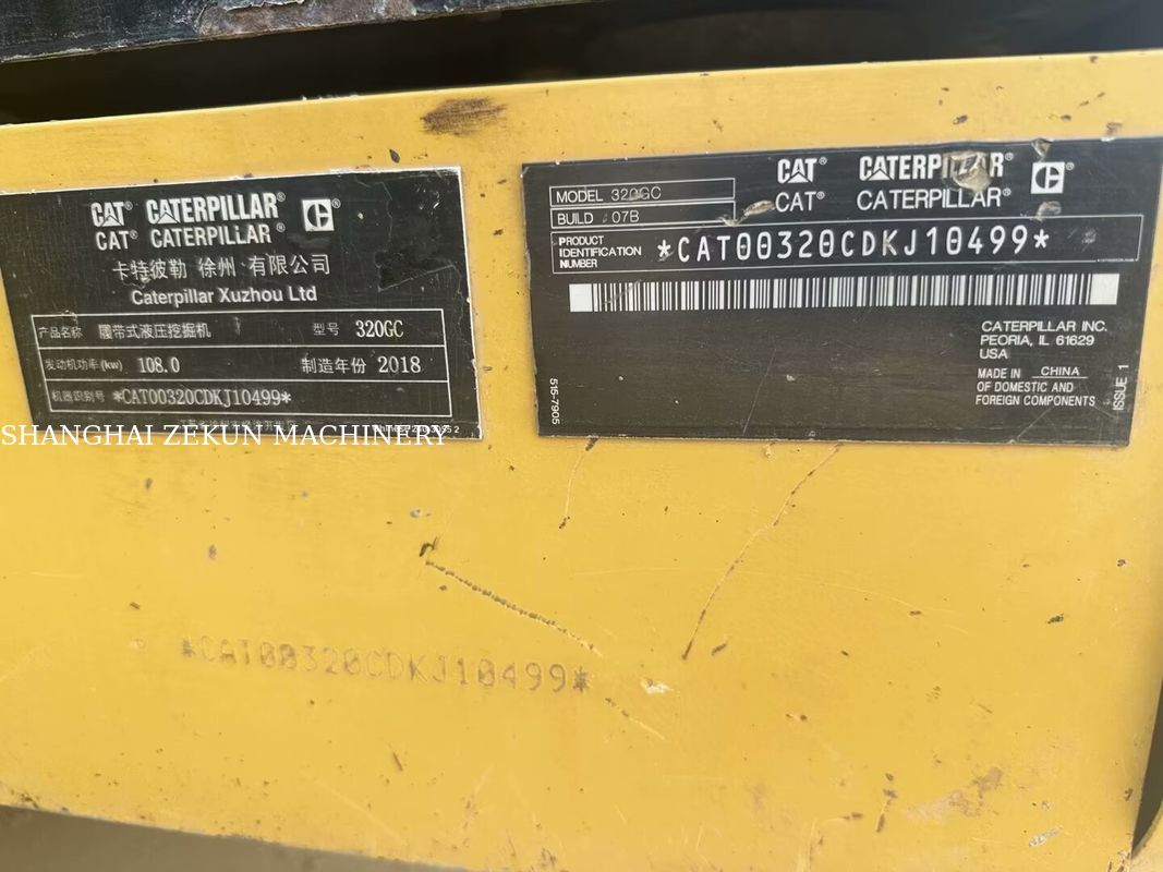 2018 Cat 320GC Excavator 4300H Original Condition For Smooth Construction Operations
