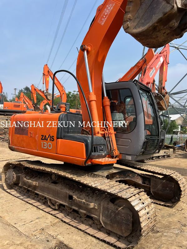 Used Hitachi ZX130-6 Excavator With 11053hrs 4.6m Boom Length 34.3 MPa Hydraulic Pressure